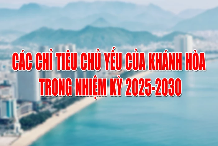 [Infographic] Các chỉ tiêu chủ yếu của Khánh Hòa trong nhiệm kỳ 2025 - 2030