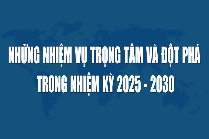 [Infographic] Những nhiệm vụ trọng tâm và đột phá trong nhiệm kỳ 2025 - 2030