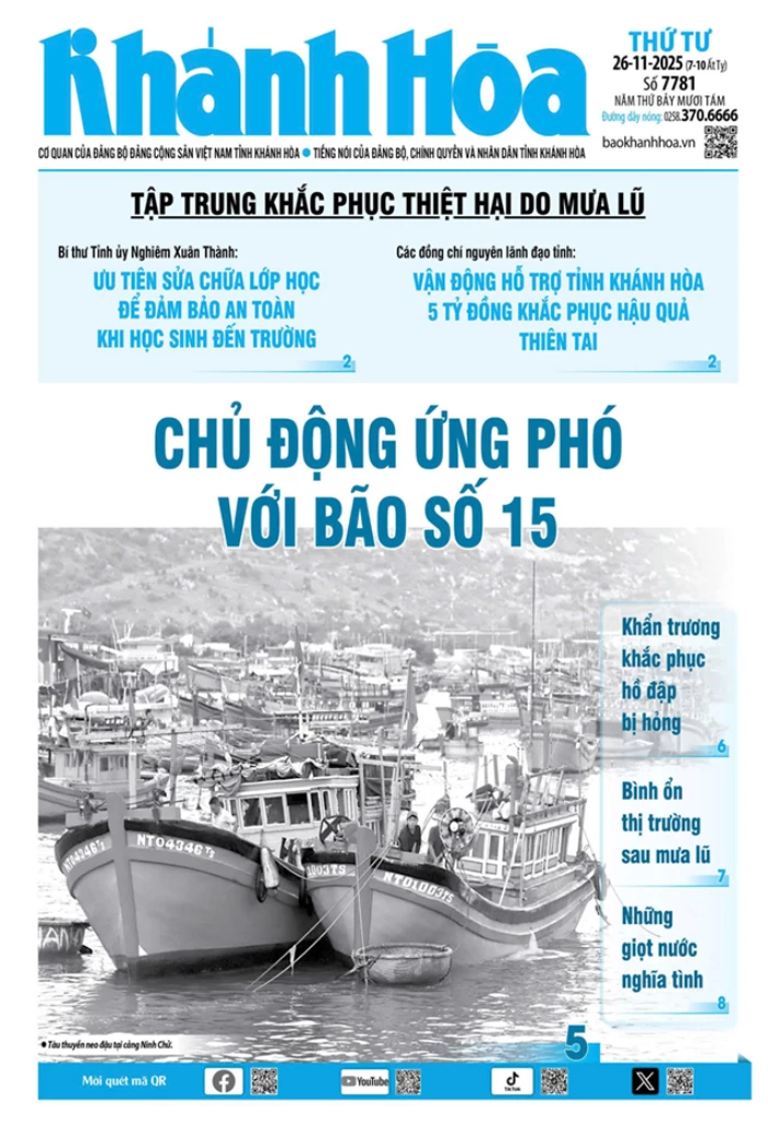 Đọc báo in số 7781 ngày 26/11/2025