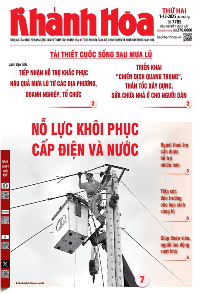 Đọc báo in số 7785 ngày 1/12/2025