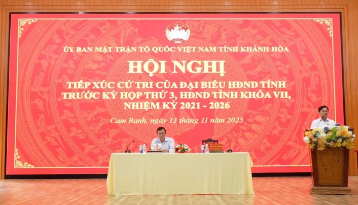 Đại biểu HĐND tỉnh tiếp xúc cử tri phường Cam Ranh