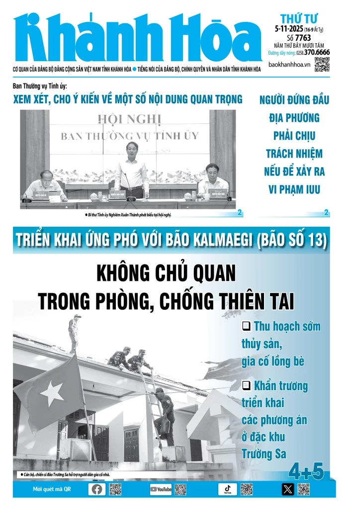 Đọc báo in số 7763 ngày 5/11/2025