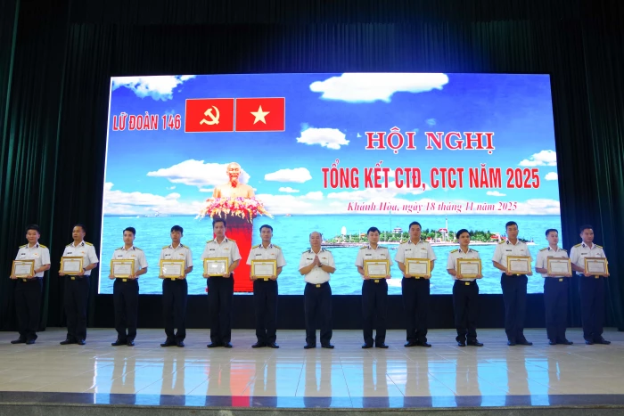 Lữ đoàn 146 tổng kết công tác Đảng, công tác chính trị năm 2025