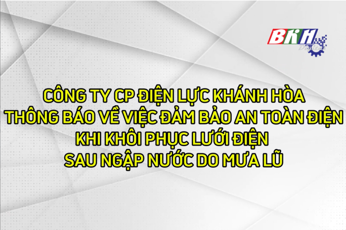 [Video] Công ty CP Điện lực Khánh Hòa thông báo ngừng cung cấp điện