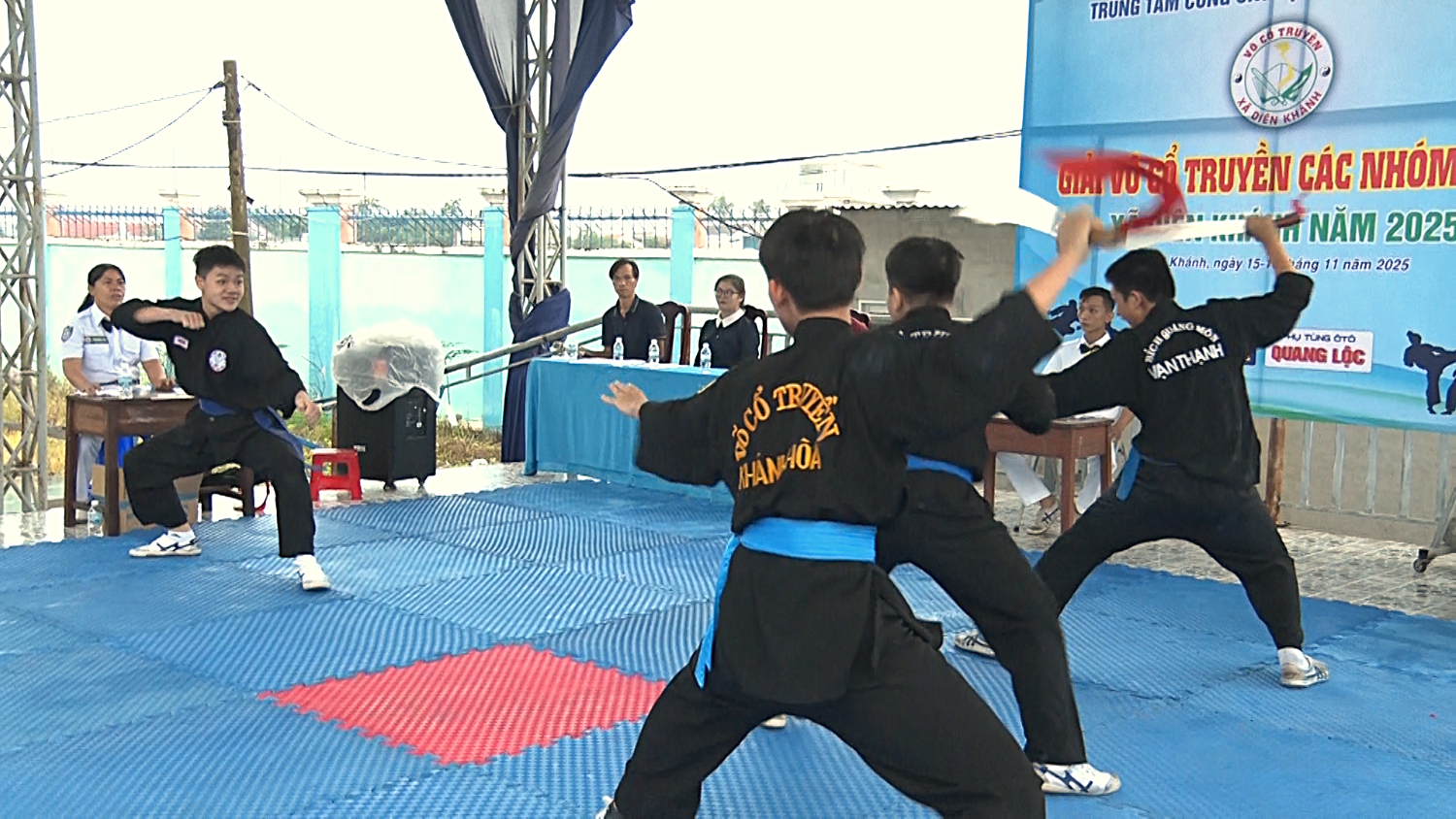 Một nội dung thi đấu tại giải.