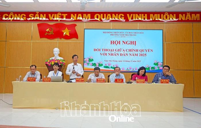 Phường Nam Nha Trang tổ chức đối thoại với nhân dân