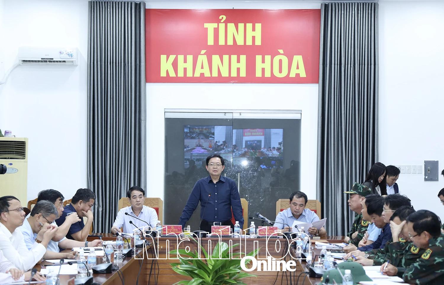 Phó Thủ tướng Hồ Quốc Dũng phát biểu kết luận cuộc họp.