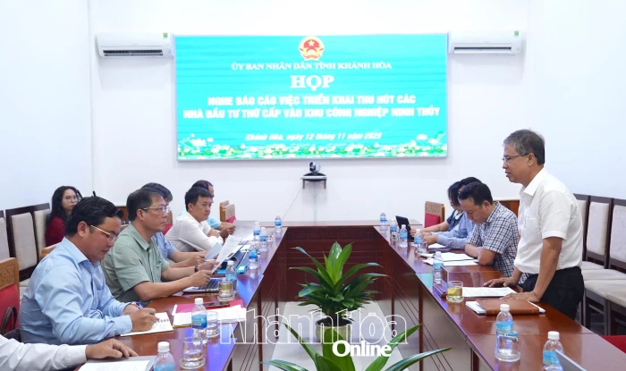 Đẩy mạnh thu hút đầu tư vào Khu Công nghiệp Ninh Thủy