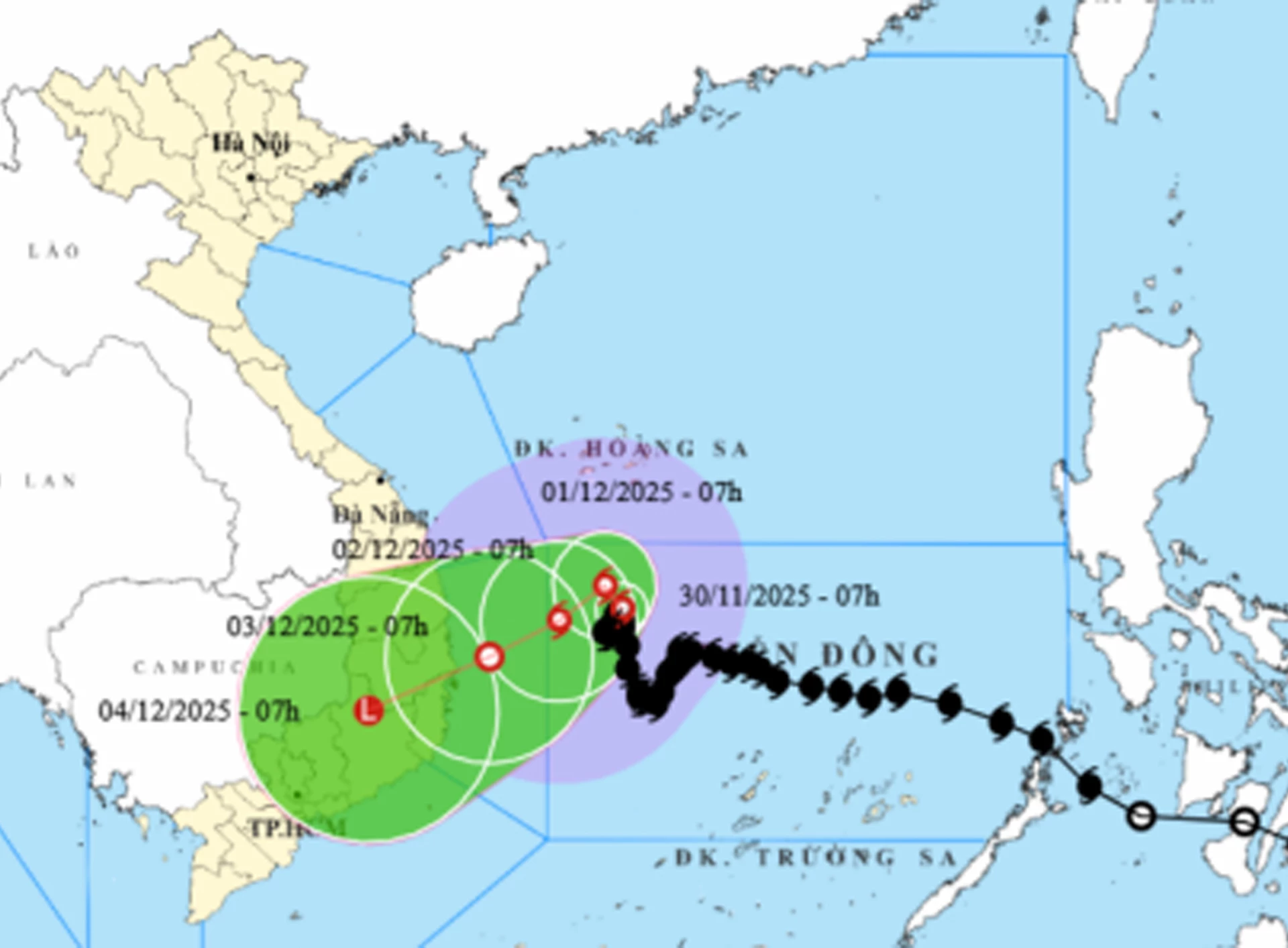 Storm Koto to approach Gia Lai – Khanh Hoa coast on Dec. 3