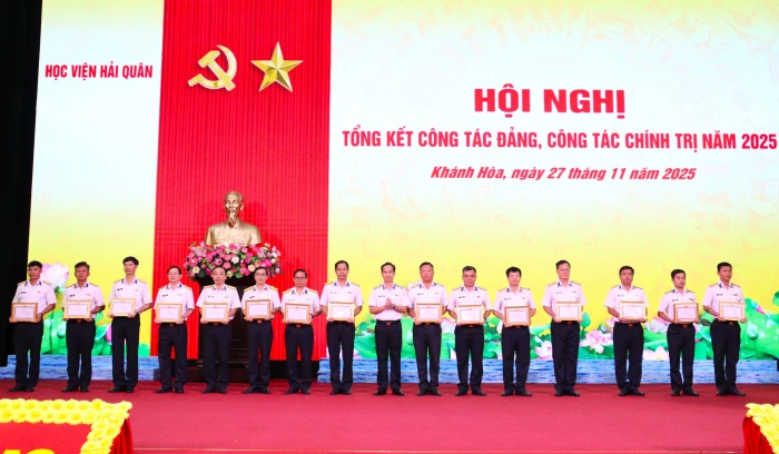 Học viện Hải quân tổng kết công tác đảng, công tác chính trị năm 2025