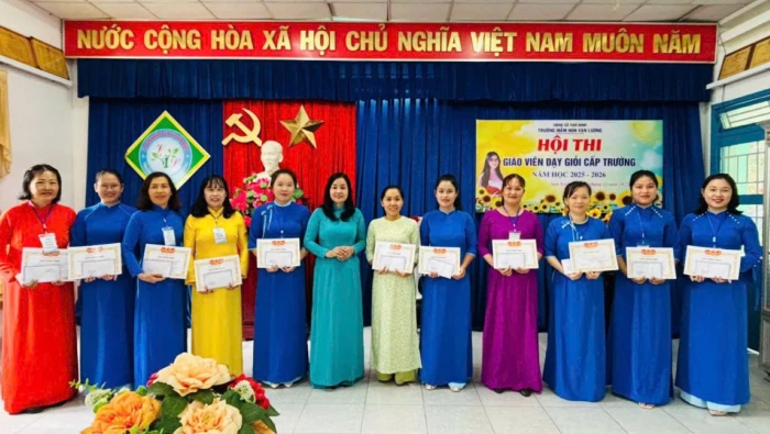 Trường Mầm non Vạn Lương bế mạc hội thi “Giáo viên dạy giỏi cấp trường”