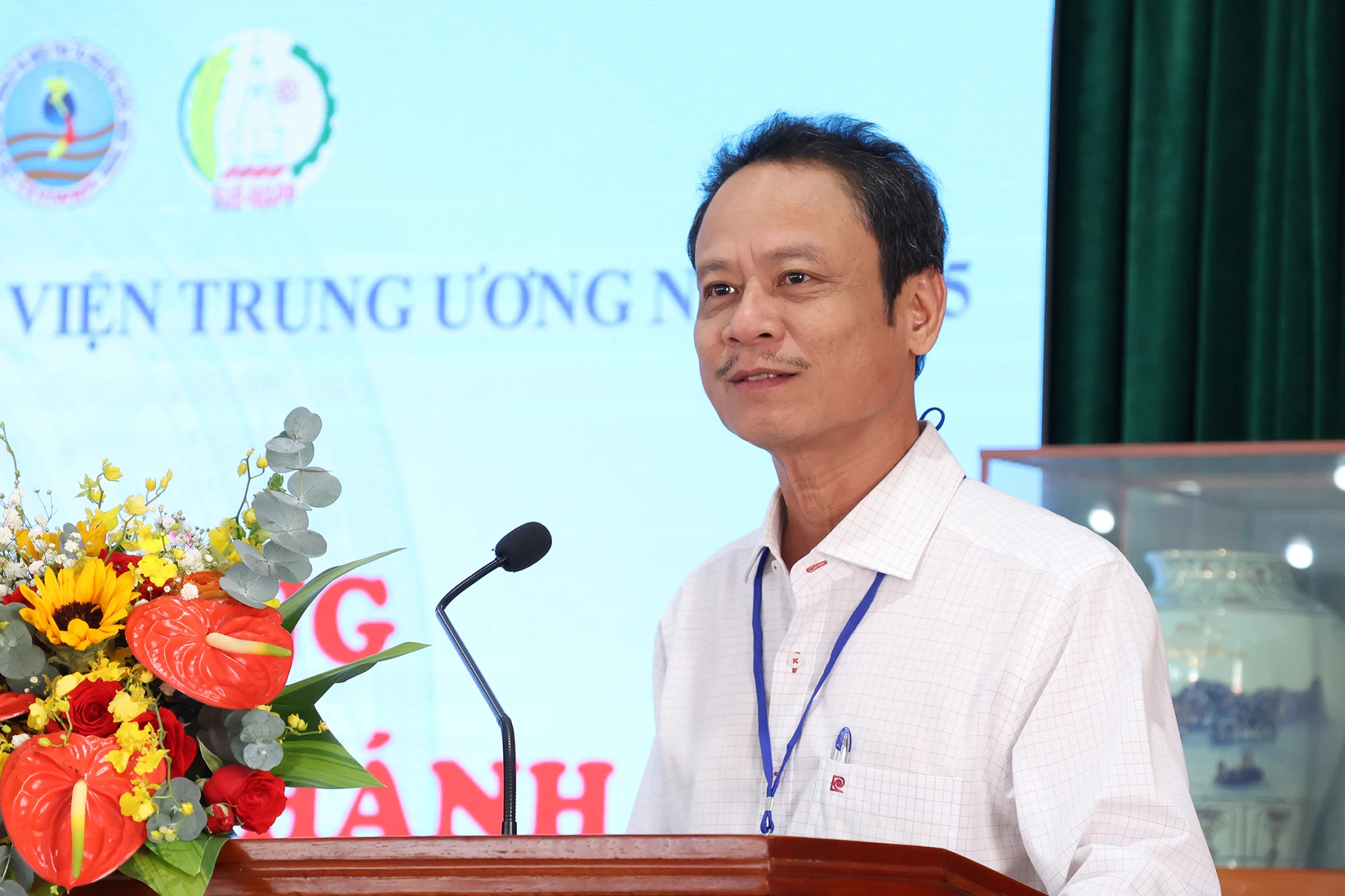 Tiến sỹ, Bác sỹ Đỗ Thái Hùng - Viện trưởng Viện Pasteur Nha Trang phát biểu khai mạc Hội nghị.