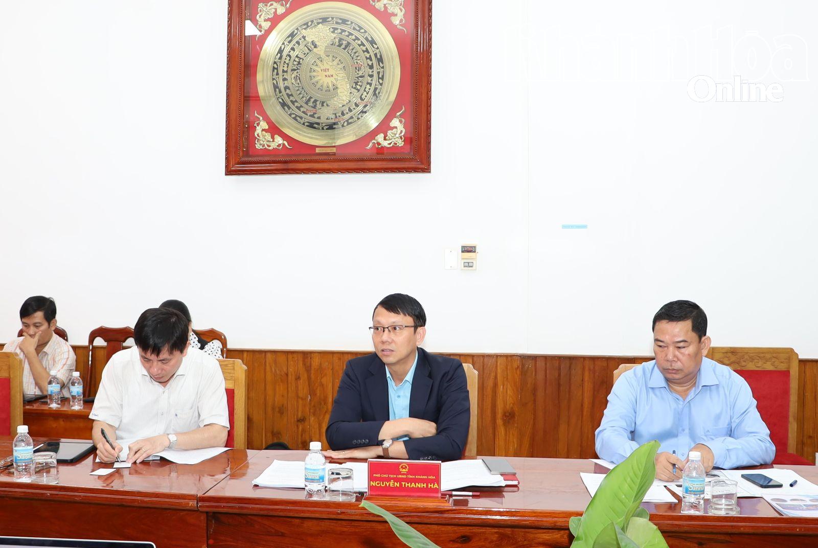 Đồng chí Nguyễn Thanh Hà chủ trì cuộc họp.