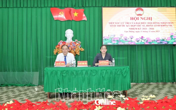 Đại biểu HĐND tỉnh tiếp xúc cử tri xã Vạn Thắng