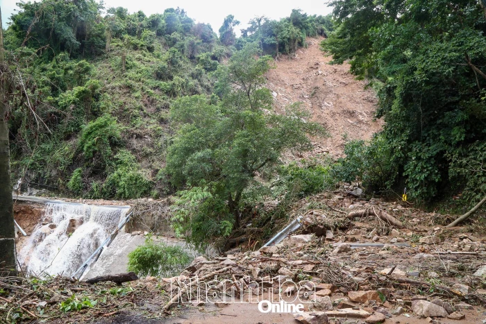 Khu vực sạt lở vùi lấp người trên đèo Khánh Sơn bị sạt lở lần 2