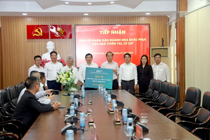 BIDV và New City Group ủng hộ tỉnh Khánh Hòa 6 tỷ đồng khắc phục hậu quả thiên tai