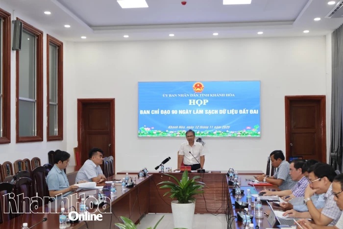 Đẩy nhanh tiến độ hoàn thành chiến dịch 90 ngày làm sạch dữ liệu đất đai