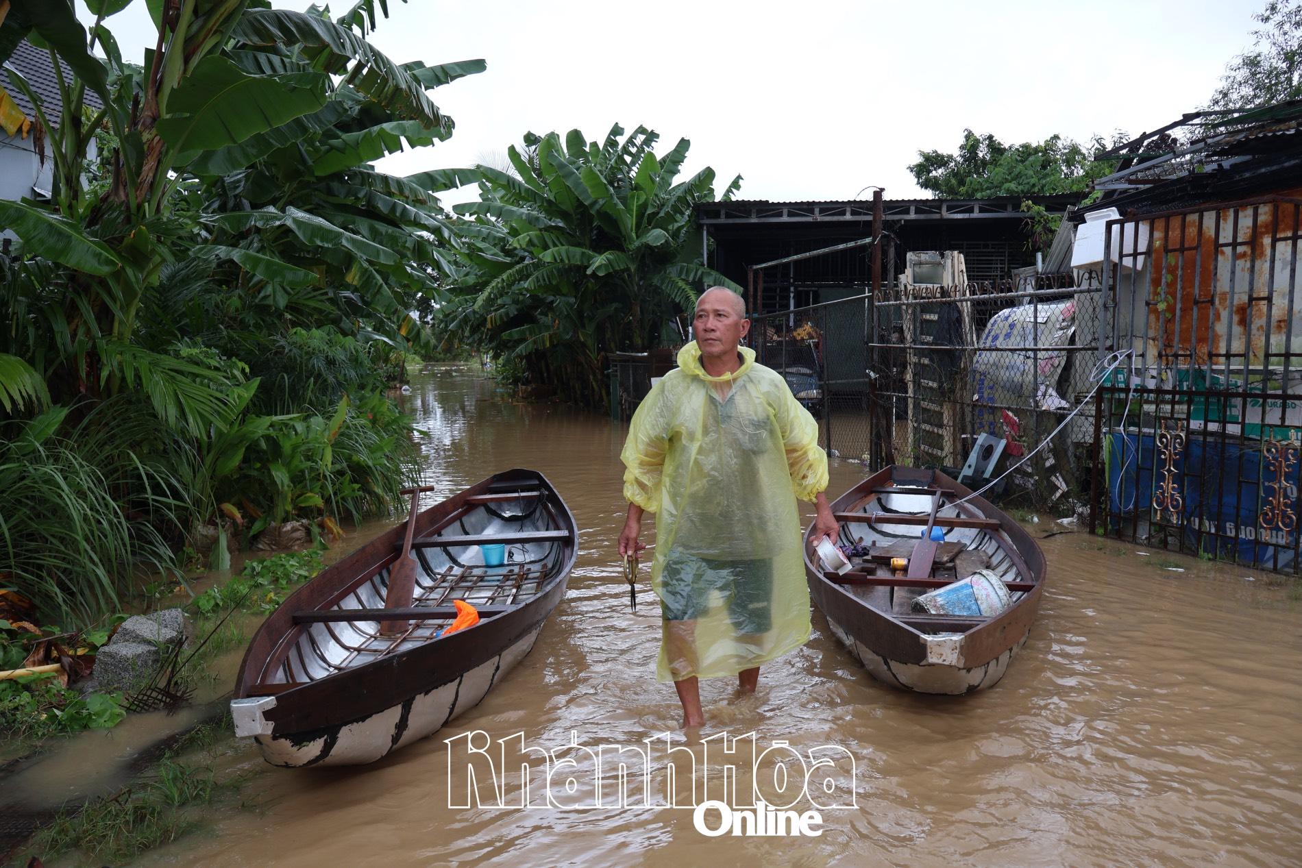Khu vực thôn Phú Lộc Đông 2 (xã Diên Khánh) sáng 19-11.