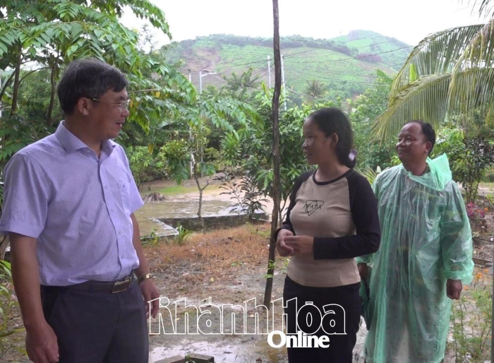 Xã Khánh Vĩnh sẵn sàng lực lượng, phương tiện ứng phó bão số 13