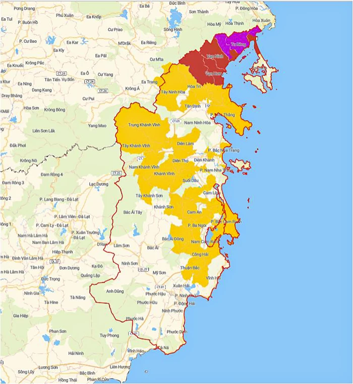 Cảnh báo lũ quét, sạt lở đất, sụt lún đất trên địa bàn tỉnh Khánh Hòa