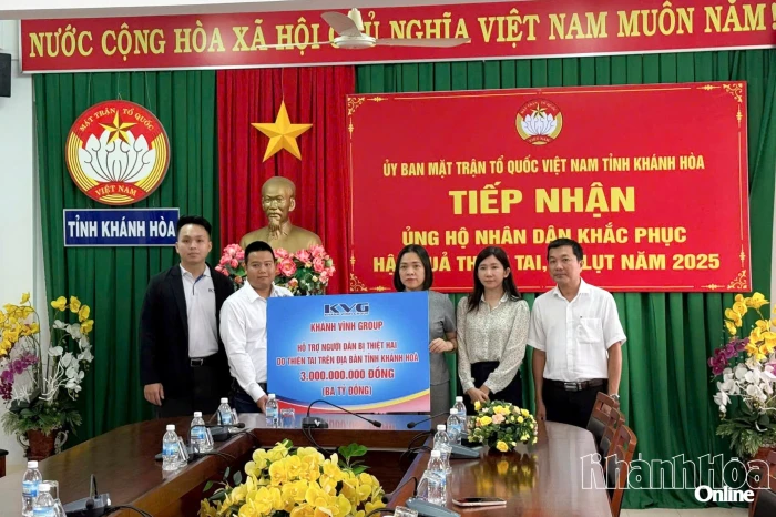 Khánh Vĩnh Group: Nhiều hoạt động ý nghĩa hỗ trợ người dân khắc phục thiệt hại do mưa lũ