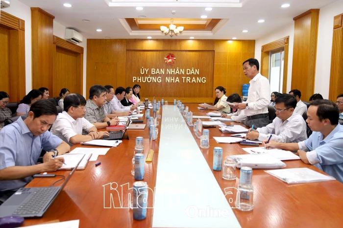 Tổ công tác 2027 của Ủy ban Kiểm tra Trung ương làm việc với Ban Thường vụ Đảng ủy các phường Tây Nha Trang, Nam Nha Trang và Nha Trang