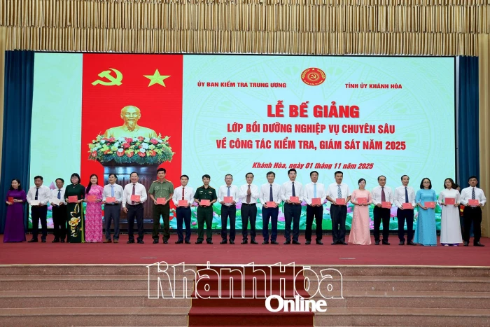 Bế mạc lớp bồi dưỡng nghiệp vụ chuyên sâu về công tác kiểm tra, giám sát