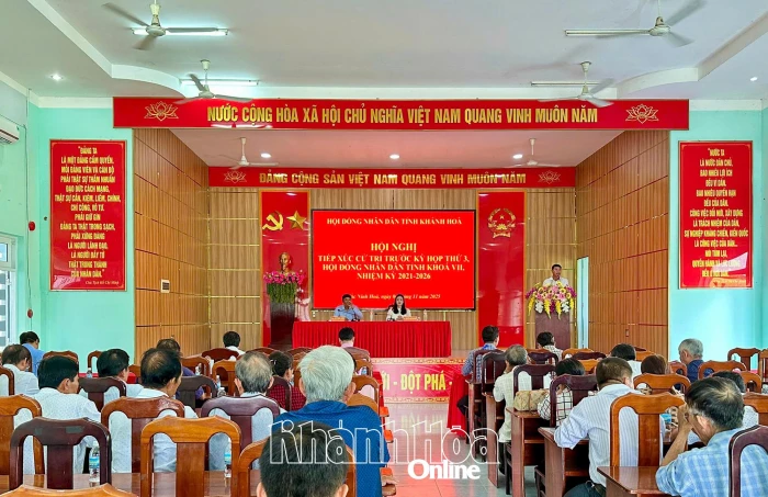 Đại biểu HĐND tỉnh tiếp xúc cử tri xã Bắc Ninh Hòa