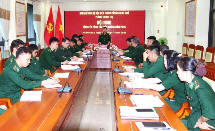 Phòng Chính trị - Bộ đội Biên phòng tỉnh Khánh Hòa tổng kết công tác biên phòng năm 2025