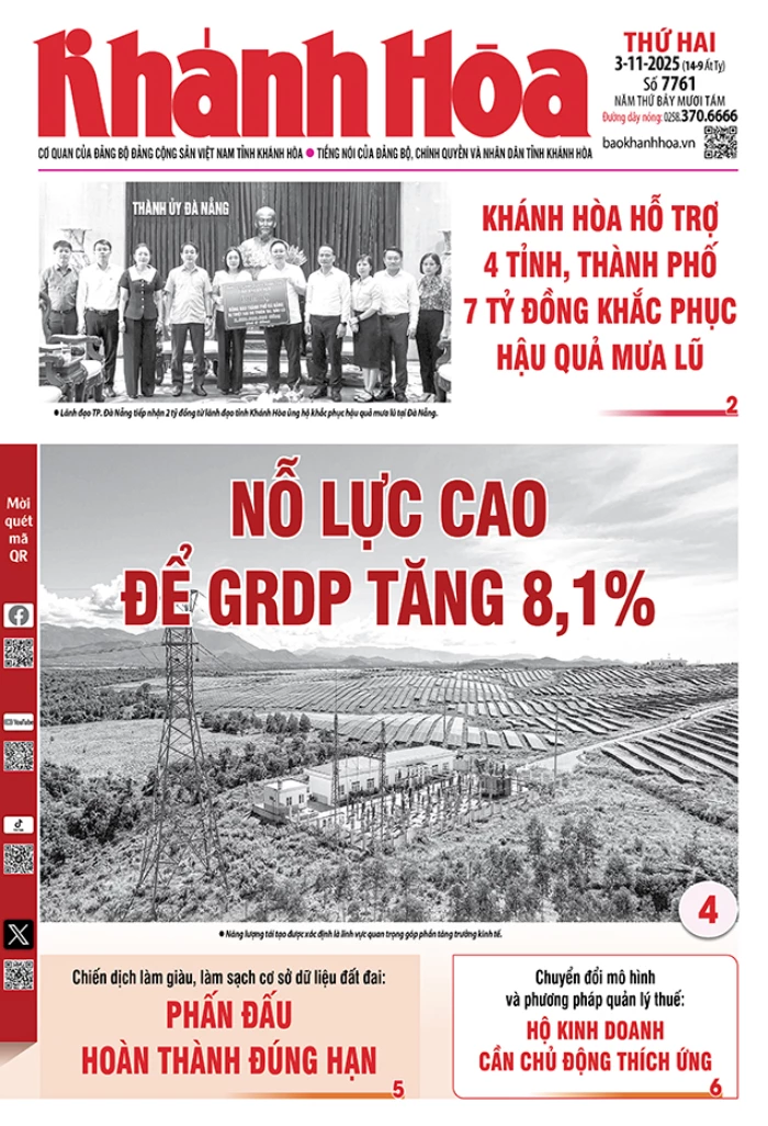 Đọc báo in số 7761 ngày 3/11/2025