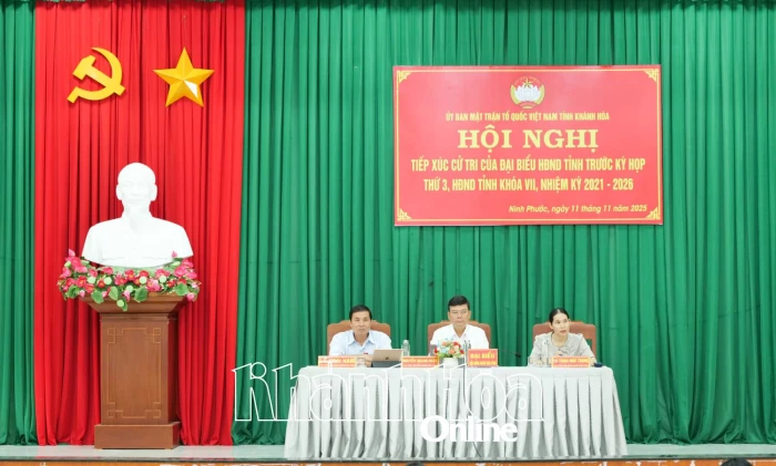 Đại biểu HĐND tỉnh tiếp xúc cử tri xã Ninh Phước