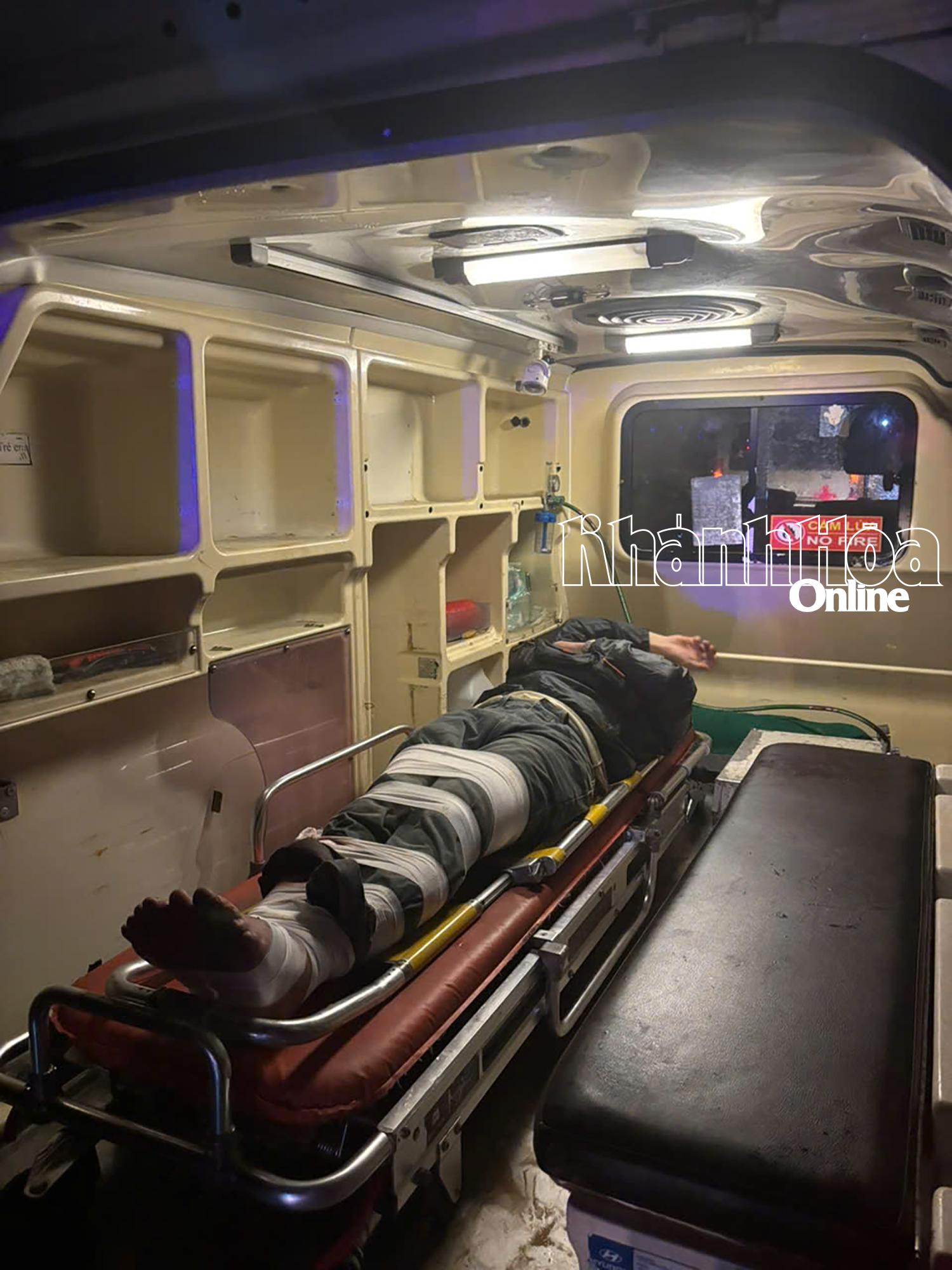 Một nạn nhân trong vụ tai nạn
