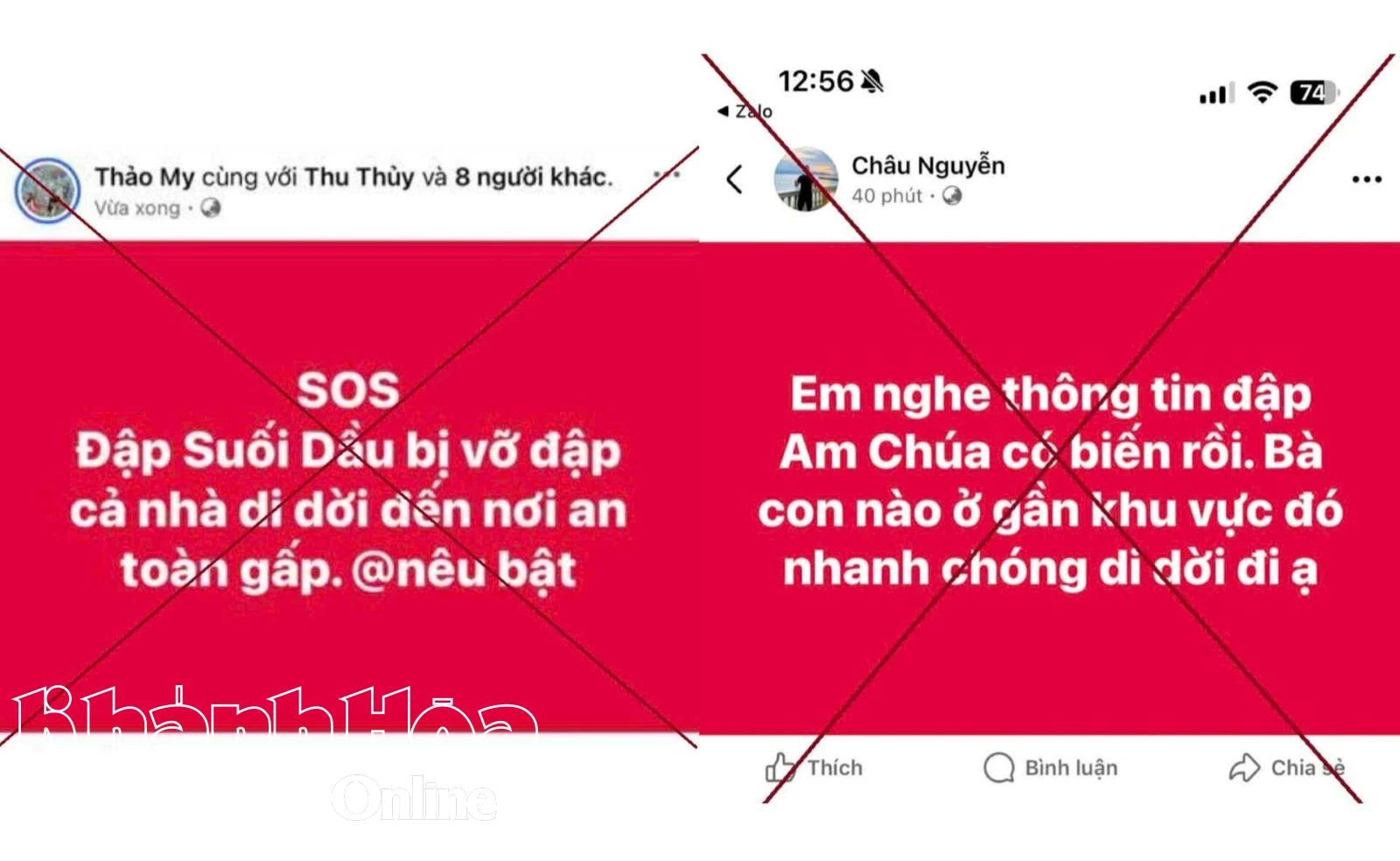 Thông tin sai sự thật được một số người đăng tải, chia sẻ trên mạng xã hội