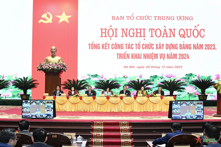 Hội nghị toàn quốc triển khai nhiệm vụ công tác Tổ chức xây dựng Đảng năm 2024