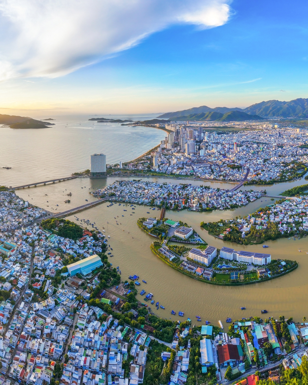 A corner of Nha Trang City in the morning

