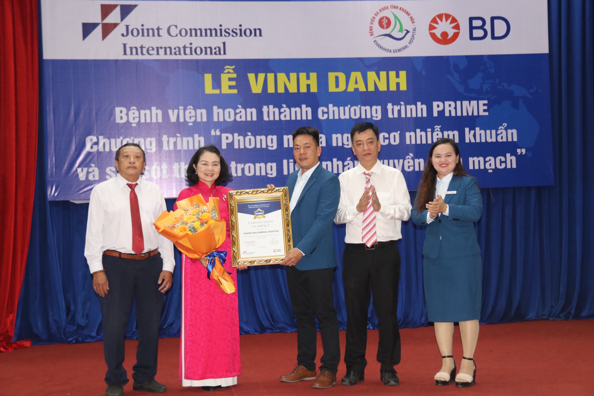 Bệnh viện Đa khoa tỉnh Khánh Hòa là bệnh viện công thứ 2 tại Việt Nam hoàn thành chương trình PRIME