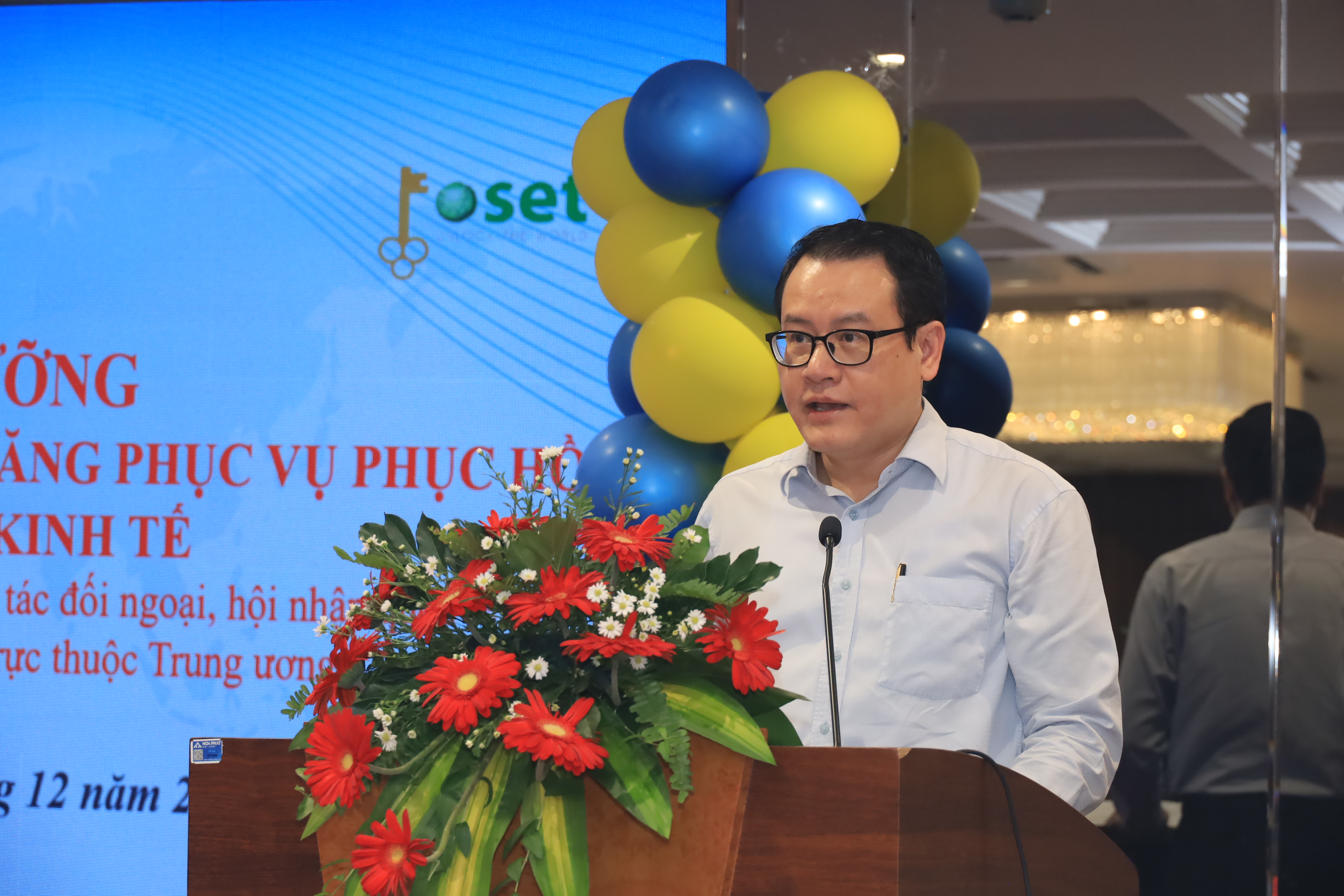 Tiến sĩ Trần Thanh Hải - Phó Viện Trưởng Viện Nghiên cứu chiến lược phát biểu khai giảng khóa bồi dưỡng.