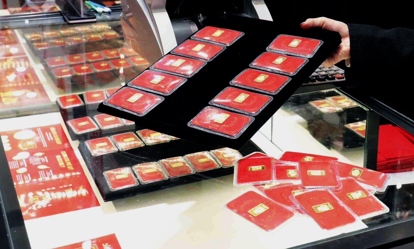 Giá vàng SJC ở mức 75,8 - 77,1 triệu đồng/lượng. Ảnh minh họa: