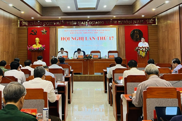 Kết luận của Hội nghị Tỉnh ủy Khánh Hòa lần thứ 17 về tình hình kinh tế - xã hội, ngân sách nhà nước năm 2023 và phương hướng, nhiệm vụ năm 2024.