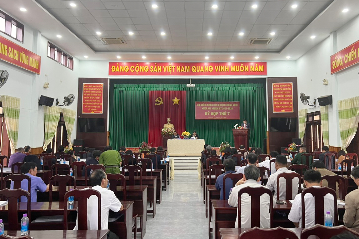 HĐND huyện Khánh Vĩnh khóa XII tổ chức kỳ họp lần thứ 7