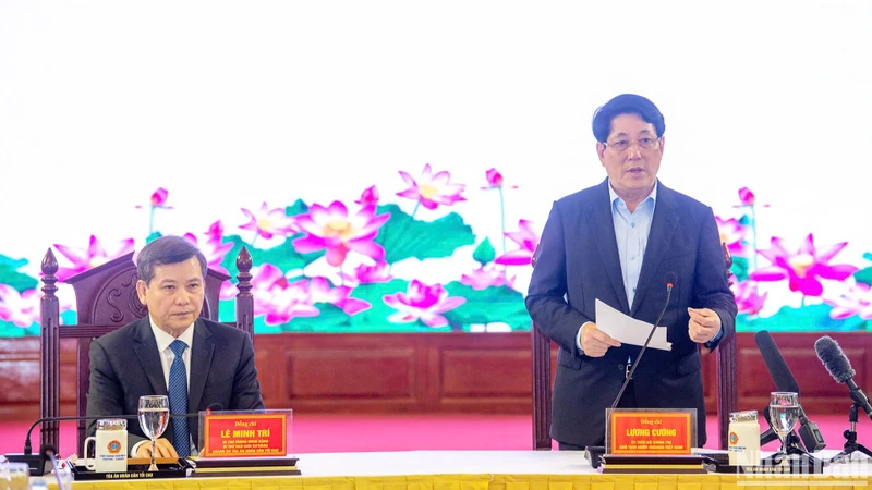 Chủ tịch nước Lương Cường: Xây dựng ngành Tòa án tinh-gọn-mạnh, hoạt động hiệu lực, hiệu quả