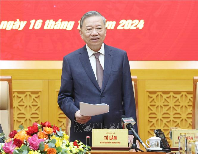 Tổng Bí thư Tô Lâm chủ trì Hội nghị Quân ủy Trung ương