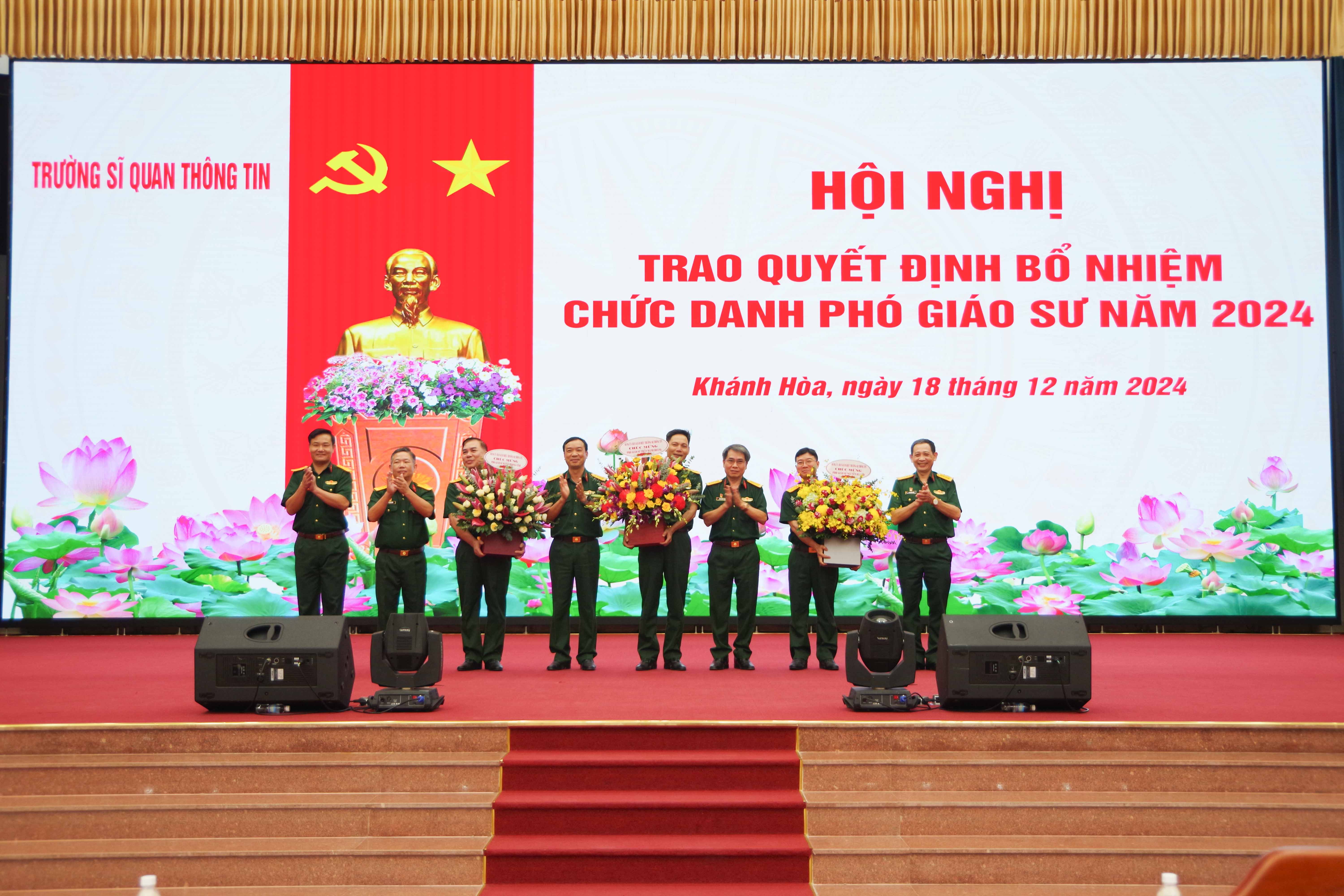 Trường Sĩ quan Thông tin công bố, trao quyết định bổ nhiệm chức danh Phó Giáo sư năm 2024