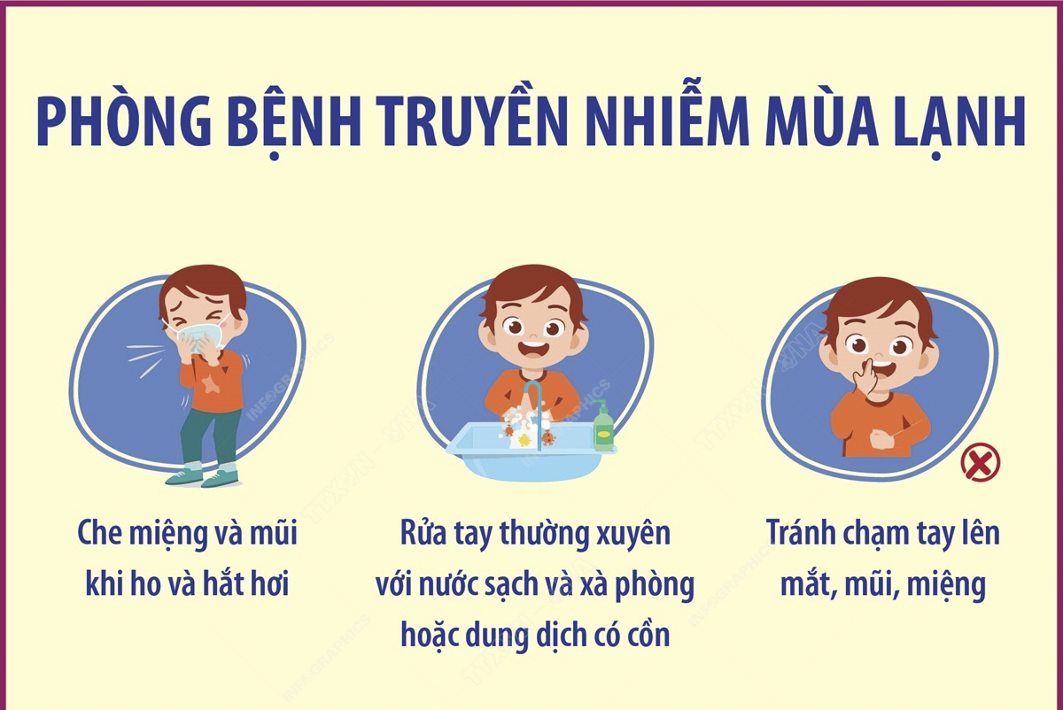 Phòng bệnh truyền nhiễm mùa lạnh