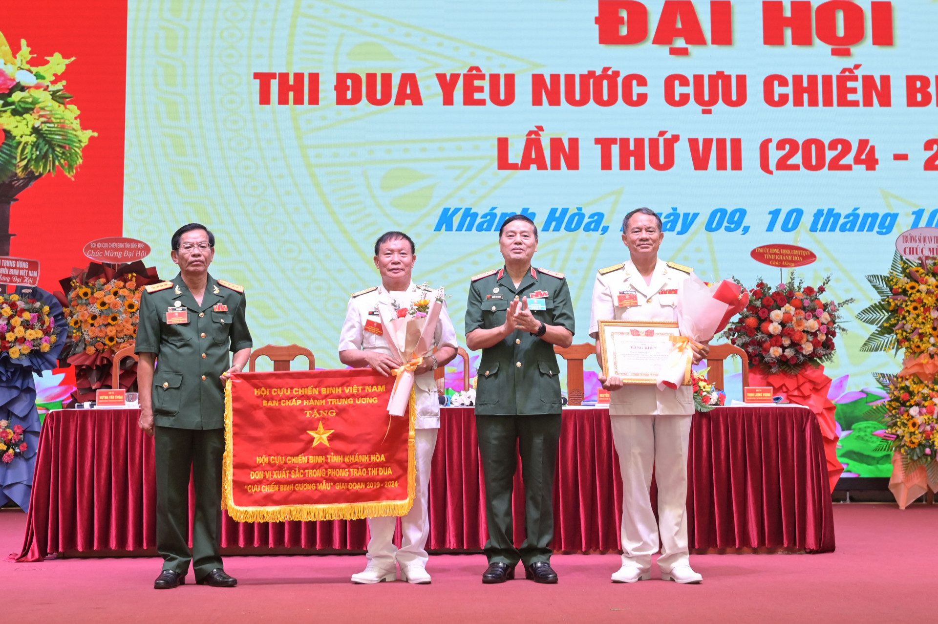 Hội Cựu chiến binh tỉnh được Trung ương Hội Cựu chiến binh Việt Nam tặng Cờ thi đua xuất sắc trong phong trào thi đua yêu nước Cựu chiến binh gương mẫu giai đoạn 2019 - 2024.