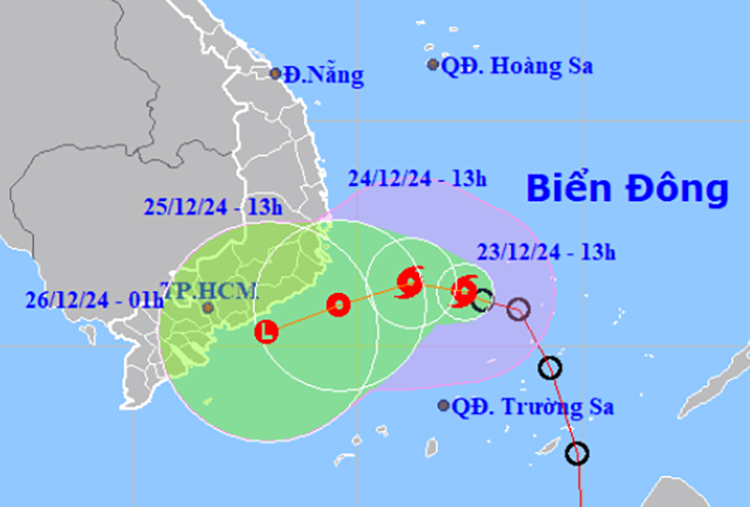 Các tàu cá Khánh Hòa đã nắm thông tin bão số 10