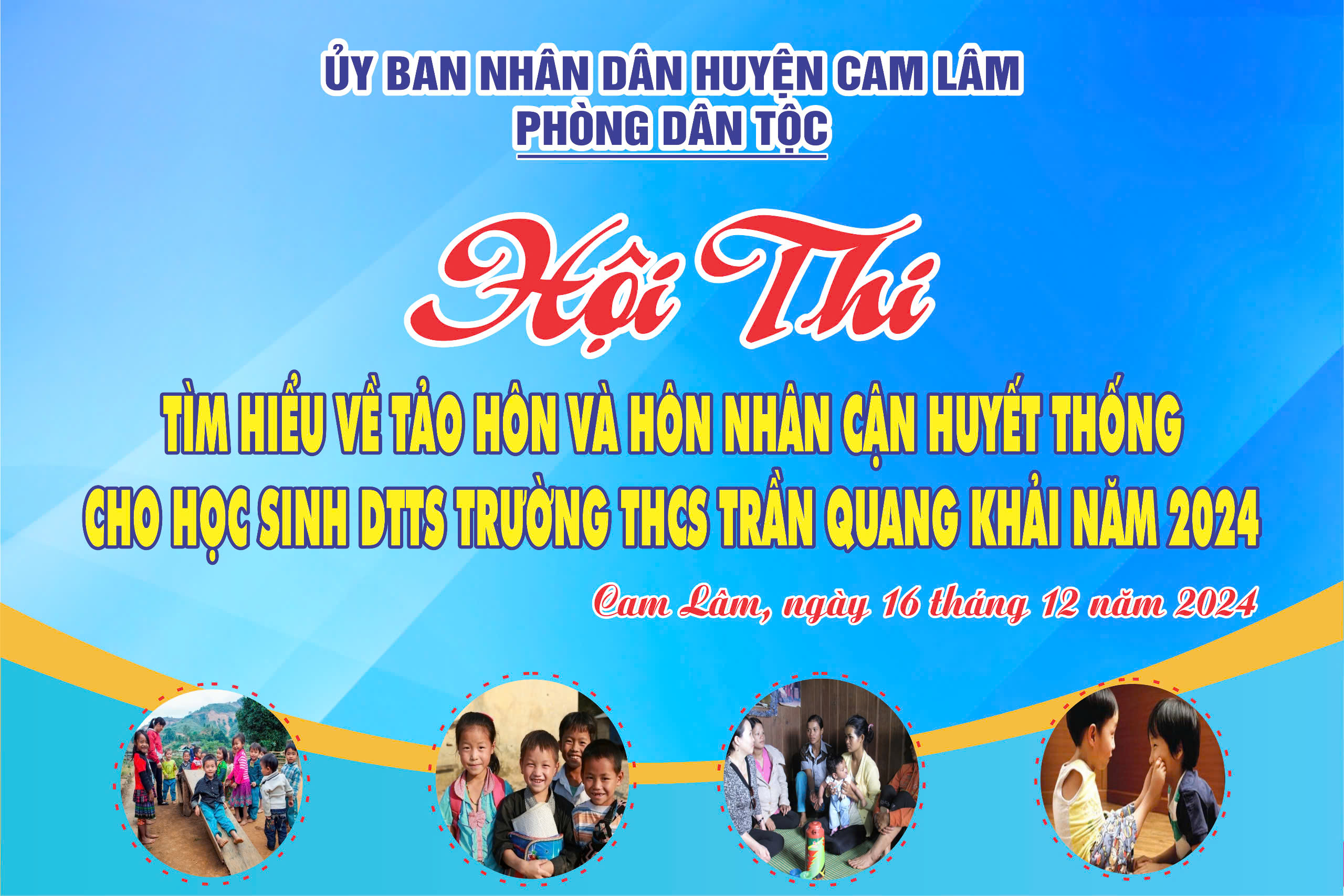 Chiều 16-12, Báo Khánh Hòa livestream Hội thi Tìm hiểu về tảo hôn và hôn nhân cận huyết thống
