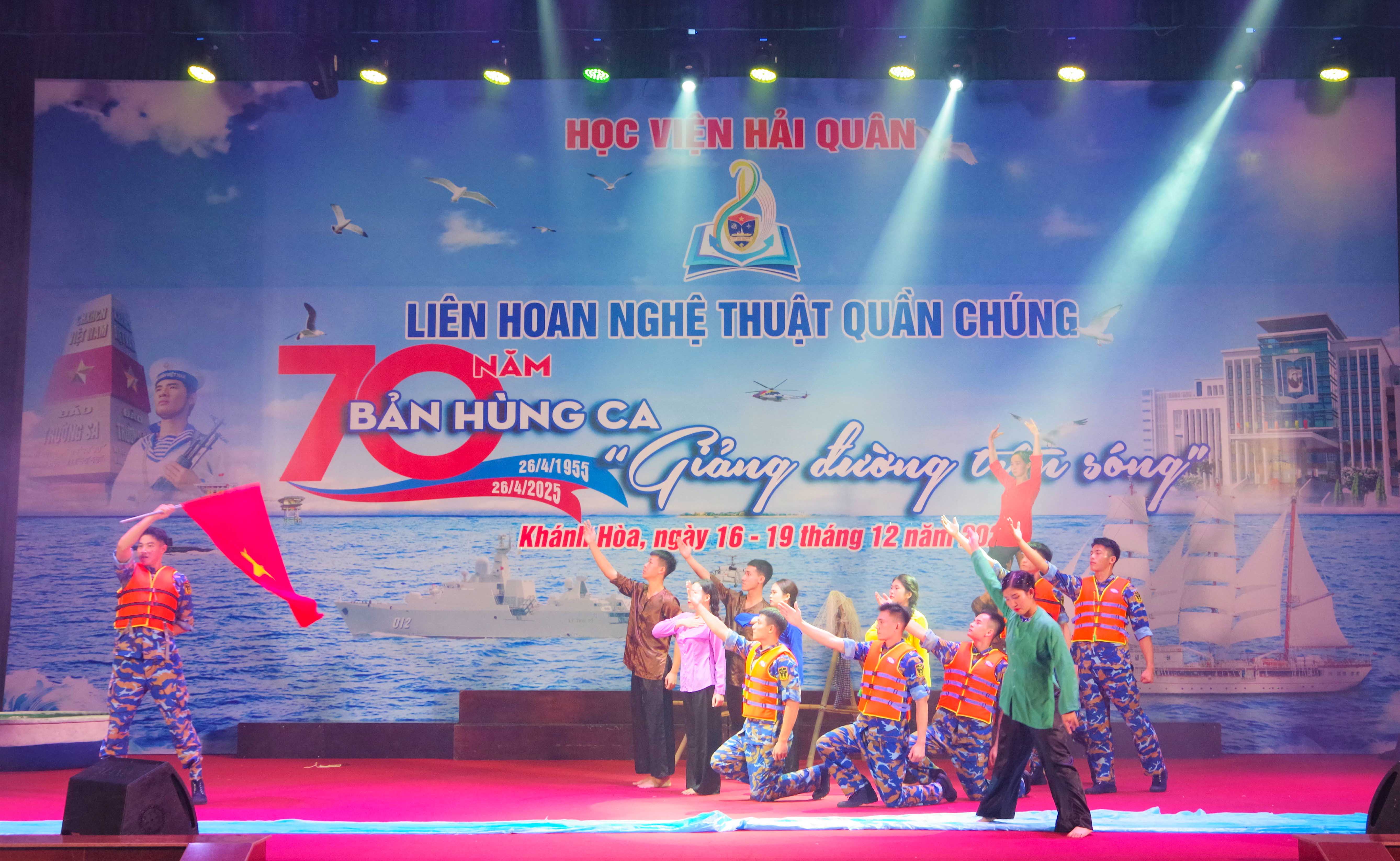 Tổ chức Liên hoan nghệ thuật quần chúng Học viện Hải quân năm 2024