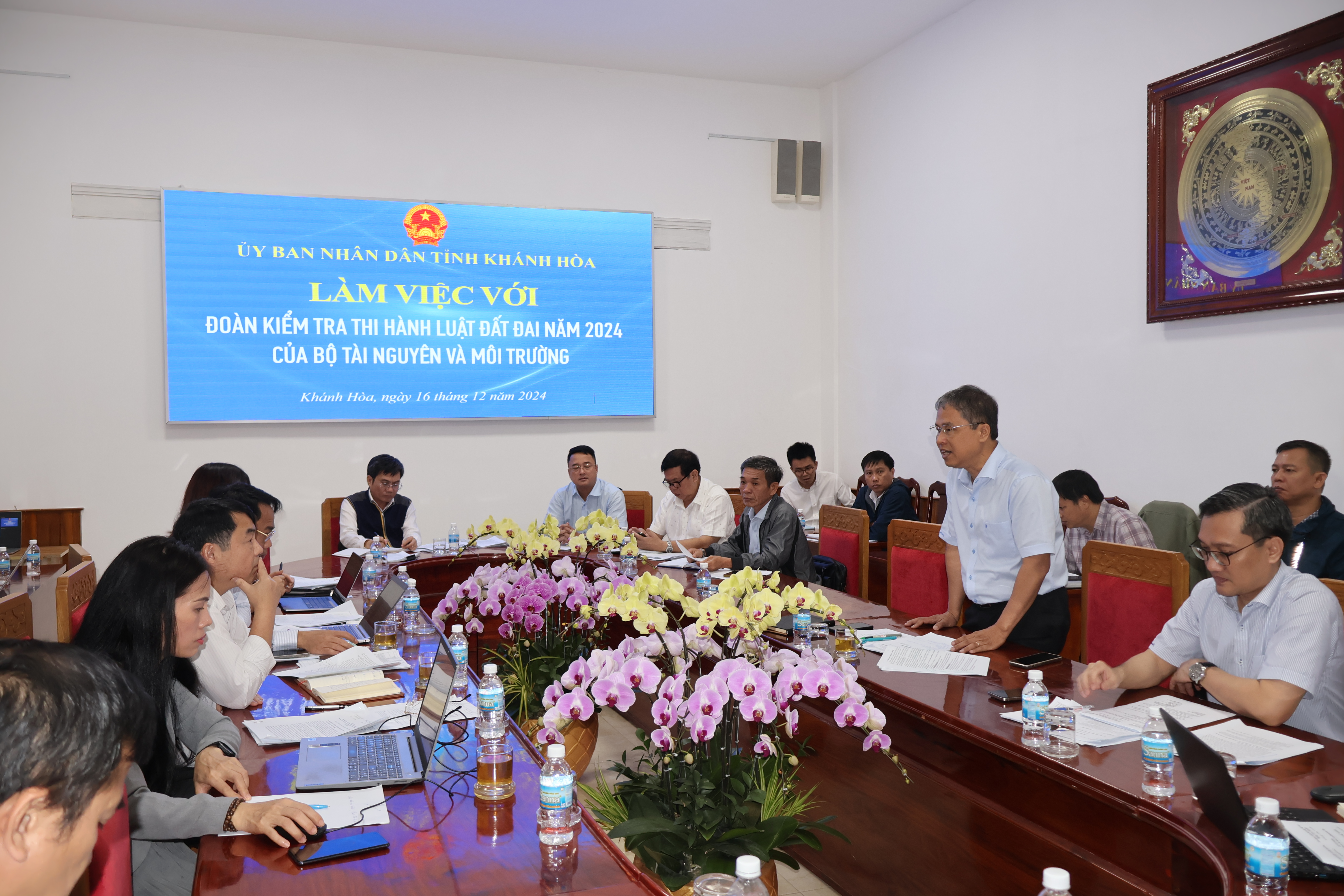 UBND tỉnh Khánh Hòa làm việc với Đoàn kiểm tra thi hành Luật Đất đai năm 2024 