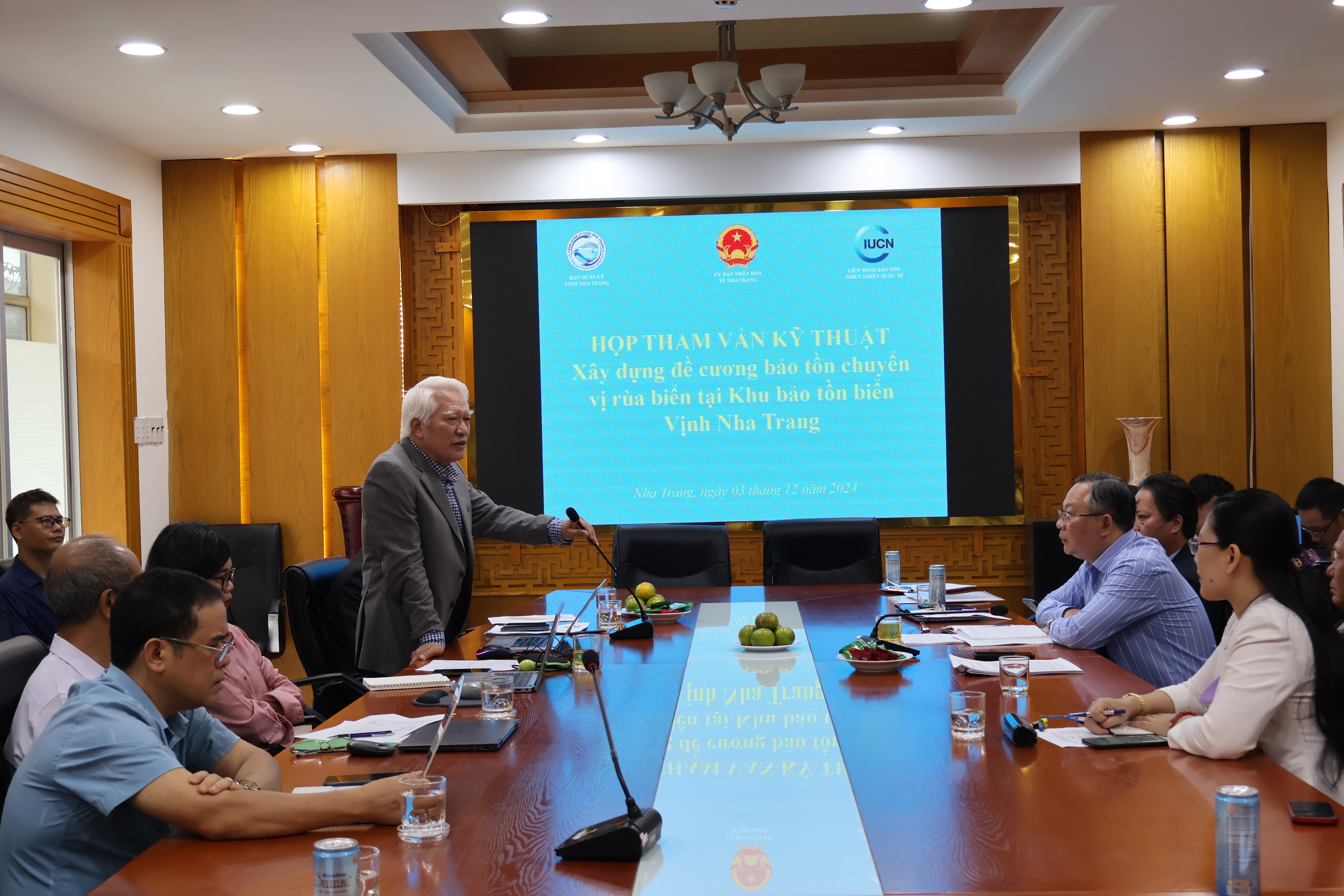 UBND TP. Nha Trang: Tổ chức cuộc họp Xây dựng đề cương bảo tồn chuyển vị rùa biển tại Khu bảo tồn biển vịnh Nha Trang